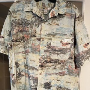 Joe Marlin tropical Print Camp Shirt